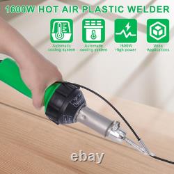 Hot Air Plastic Welder 1600W 100V Heat Gun Plastic Welding Kit for Vinyl PVC T