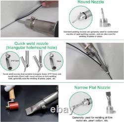 Hot Air Plastic Welder 1600W 100V Heat Gun Plastic Welding Kit for Vinyl PVC T