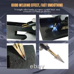 Hot Stapler Car Bumper Fender Welder Gun Plastic Welding Repair Kit +600 Staples
