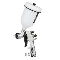 Husky Spray Gun Kit Gravity Feed Hopper Stainless Steel