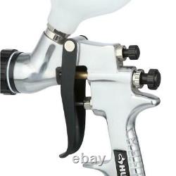 Husky Spray Gun Kit Gravity Feed Hopper Stainless Steel