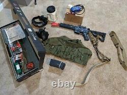 ICS CXP HOG complete airsoft kit(gear, extra mags, chargers, ammo)