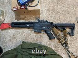 ICS CXP HOG complete airsoft kit(gear, extra mags, chargers, ammo)