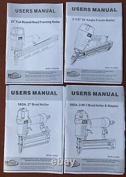 IRON HORSE (IH-4NK1) 4-piece Nail Gun Kit Set, 4 Different Nailers, NEW