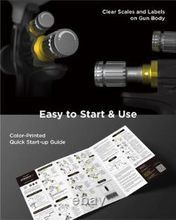 InoKraft D1 LVLP Air Spray Gun Kit 1.3mm Nozzle Paint Gun for Cars & DIY