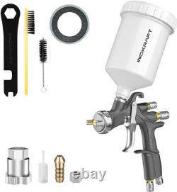 InoKraft D1 LVLP Air Spray Gun Kit, 1.3mm Nozzle for Car & DIY Painting