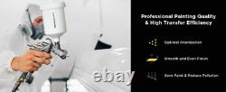 InoKraft D1 LVLP Air Spray Gun Kit, Paint Gun 1.3/1.5/1.7mm Nozzles Paint Sprayer