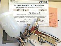 Iwata LPH-80 CHROME 1.2mm Spot Refinishing Kit Spray Gun + 250ml CUP