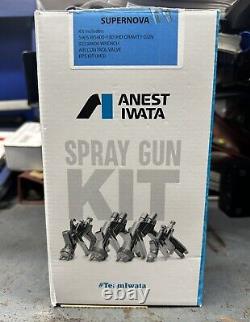 Iwata Supernova WS400 Evo 1.3 Spray Gun Kit. Tools, Regulator, PPS Included