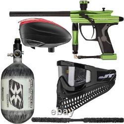 Kingman Spyder Fenix Ultimate Paintball Gun Kit Black/Red / 68ci / Lime