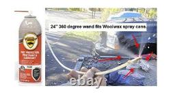 Kit Gun& Bundle withPRO Black woolwax Undercoating Wands. 1 2 Gallon