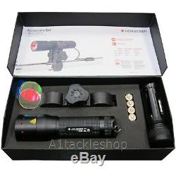 LED Lenser P7 Tactical Scope Mounted Gun / Rifle Lamp Torch Inc Filter Kit