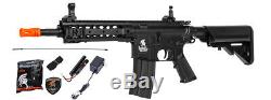 Lancer Tactical Airsoft Rifle AEG Gun Kit with Free Float Rail + Battery + Charger