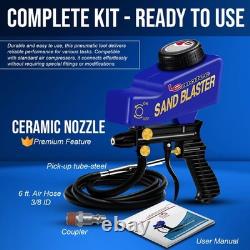 Light-Duty Sandblaster Gun Kit, Requires Air Compressor (Not Included), Hobby Sa