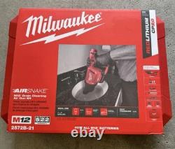 M12 12-Volt Lithium-Ion Cordless Drain Cleaning Airsnake Air Gun Kit with (1) 2