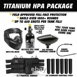 Maddog Tippmann Cronus Basic Tactical Titanium HPA Paintball Gun Starter Kit Tan