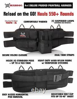 Maddog Tippmann Cronus Tactical Silver HPA Paintball Gun Starter Package Tan
