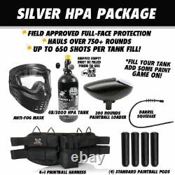 Maddog Tippmann Stormer Tactical Silver HPA Paintball Gun Marker Starter Package