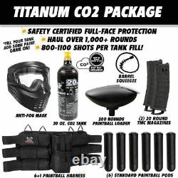 Maddog Tippmann TMC MAGFED Titanium CO2 Paintball Gun Marker Starter Kit Black