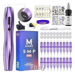 Mast Tattoo Kit P20 Wireless Tattoo Pen Machine Gun Kit Tattoo