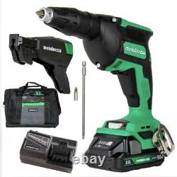 Metabo HPT W18DAQBM MultiVolt 18V BL Li-Ion Drywall Screw Gun Kit (2) 2 Ah New