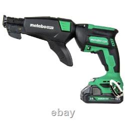 Metabo HPT W18DAQBM MultiVolt 18V BL Li-Ion Drywall Screw Gun Kit (2) 2 Ah New