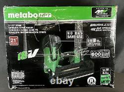 Metabo NR1890DR(S) HPT 18V Brushless Cordless Framing Nailer Kit New Open Box