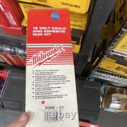 Milwaukee 12 Volt Caulk and Adhesive Gun Kit for Sealant Application MPN 6560-21