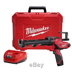 Milwaukee 2441-21 M12 Li-Ion 10 oz. Caulk and Adhesive Gun Kit New