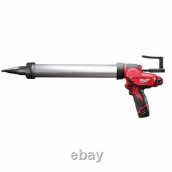 Milwaukee 2442-21 M12 20oz. Aluminum Barrel Sausage Style Caulk/Adhesive Gun Kit