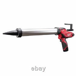 Milwaukee 2442-21 M12 20oz. Aluminum Barrel Sausage Style Caulk/Adhesive Gun Kit