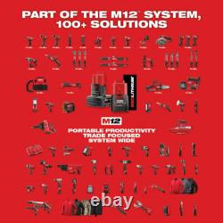 Milwaukee 2442-21 M12 Aluminum Barrel Sausage Style Caulk Adhesive Gun Kit US