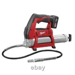 Milwaukee 2446-21XC M12 12V Lithium-Ion Cordless Grease Gun Kit (3.0Ah)