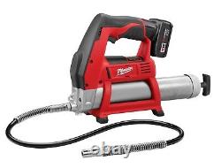 Milwaukee 2446-21XC M12 Cordless 14-Inch Grease Gun Kit (Charger + 3.0 Ah) NEW