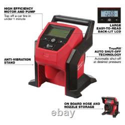 Milwaukee 2492-24 M12 4-Tool Combo Kit Screw Gun, Ratchet, Inflator, Light NEW
