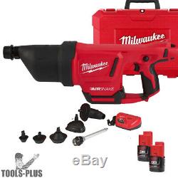 Milwaukee 2572B-21 M12 AIRSNAKE Drain Cleaning Air Gun Kit New