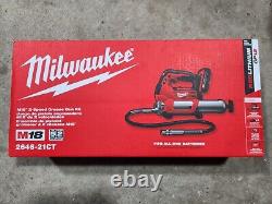 Milwaukee 2646-21CT M18 18V Cordless 2-Speed Grease Gun Kit Battery Charger Bag