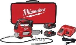 Milwaukee 2646-22CT M18 18V Li-Ion 2-Speed Grease Gun Kit