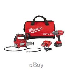 Milwaukee 2767-22GG M18 FUEL 1/2 High Torque Impact Wrench with Grease Gun Kit