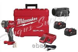 Milwaukee 2855-22 M18 FUEL Compact 1/2 Drive Stubby Impact Gun Wrench Kit