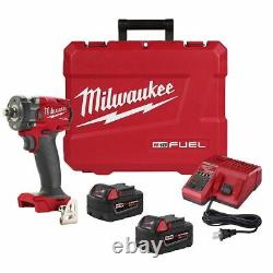 Milwaukee 2855-22 M18 FUEL Compact 1/2 Drive Stubby Impact Gun Wrench Kit