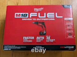 Milwaukee 2866-22 M18 FUEL Drywall Screw Gun Kit NIB