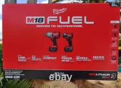 Milwaukee 2988-22R M18 FUEL Auto Kit 1/2 and 3/8 Impact Gun Wrench Kit