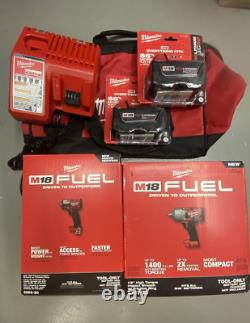 Milwaukee 2988-22R M18 FUEL Auto Kit 1/2 and 3/8 Impact Gun Wrench Kit