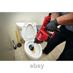 Milwaukee Cordless Drain Cleaning Airsnake Air Gun Kit 12-Volt Battery Toilet