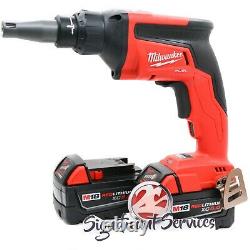 Milwaukee Fuel 2866-20 18 Volt 5.0 Ah XC Brushless Drywall Screw Gun Drill Kit