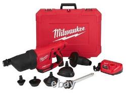 Milwaukee M12 12V Drain Cleaning Airsnake Air Gun Kit with Battery & Attachments