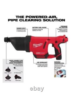Milwaukee M12 AIRSNAKE Drain Cleaning Air Gun Kit
