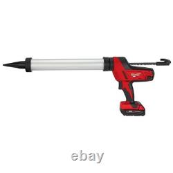 Milwaukee Tool 2642-21CT M18 18V 20-Oz Aluminum Caulk Adhesive Gun Kit NEW