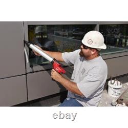 Milwaukee cordless adhesive gun kit with battery charger 12-volt 20-oz aluminum